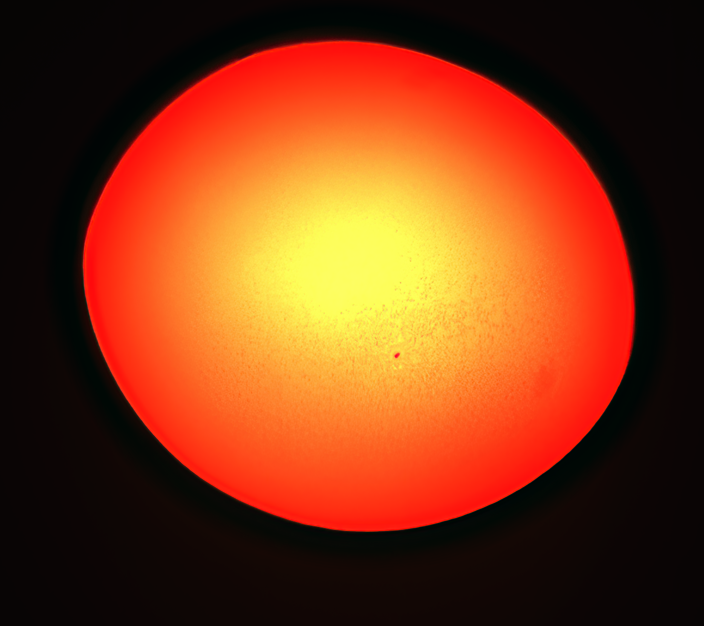 2021-06-19-1445_7-Sun_0400_d sun spot 12833 90mm meade F11 mit Coronado on Solarquest 90 ms asiszwo
